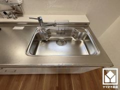 清潔感あふれるシンクで、毎日を気持ちよくスタート。