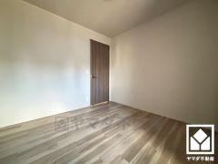 約6帖の洋室です。全居室フローリングでお掃除ラクラク。