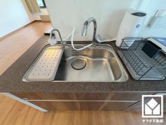 清潔感あふれるシンクで、毎日を気持ちよくスタート。