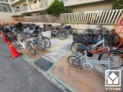 広々としており、使い勝手の良い駐輪場です。