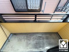 南東向きバルコニーで陽当たり、風通し良好。たっぷりの洗濯物も気持ちよく乾きます。