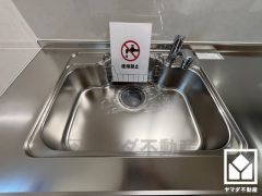 清潔感あふれるシンクで、毎日を気持ちよくスタート。