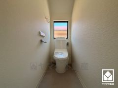 トイレが1階と2階にあるので、朝の忙しい時間にも混雑せず快適です。