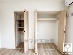 収納スペースが豊富で、お部屋の広さを最大限に活用できます。