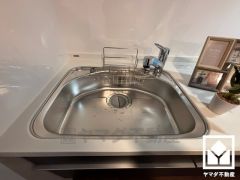 清潔感あふれるシンクで、毎日を気持ちよくスタート。