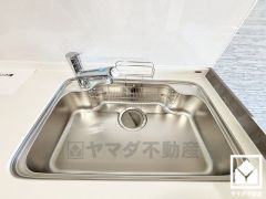 清潔感あふれるシンクで、毎日を気持ちよくスタート。