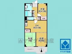 3DK、専有面積67.2平米、バルコニー面積7.45平米、10階建て5階部分。耐震性・耐火性に優れたSRC造です。2026年2月28日リフォーム完了予定。掲載中の写真は全てリフォーム前ものです。