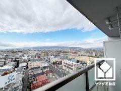 12階建て11階部分で前面に視界を遮る高い建物がなく、開放的な景色が広がります。