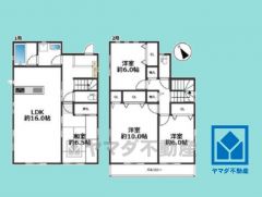 4LDK、土地面積182.54平米、建物面積105.3平米、木造2階建。火を使わないため安心・安全なオール電化住宅。2025年4月室内リフォーム済の大変綺麗な住宅で、即ご入居いただけます。