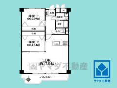 2LDK、専有面積67.86平米、バルコニー面積8.60平米、15階建て3階部分。耐震性・耐火性の高いSRC造です。