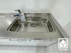 清潔感あふれるシンクで、毎日を気持ちよくスタート。