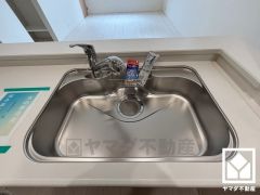 清潔感あふれるシンクで、毎日を気持ちよくスタート。