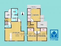 3LDK、土地面積75平米、建物面積77.83平米、木造2階建。2025年10月フルリフォーム済の大変綺麗なお部屋で、即ご入居いただけます。