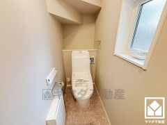 トイレが1階と2階にあるので、朝の忙しい時間にも混雑せず快適です。