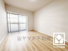 約6帖の洋室です。全居室フローリングでお掃除ラクラクです。