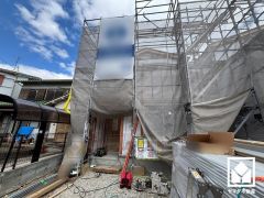 無料定期点検（6か月後・2年後・5年後・10年後の計4回）、最長35年住宅保証システム、地盤サポートシステム20年保証付き。ご購入後のサポートも充実しています。