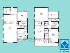 4LDK、土地面積200.12平米、建物面積99.9平米、木造2階建。