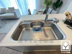 清潔感あふれるシンクで、毎日を気持ちよくスタート。