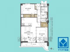 2LDK、専有面積65.62平米、バルコニー面積8.94平米、5階建て4階部分。