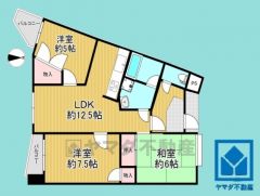 3LDK、専有面積65.37平米、バルコニー面積9.09平米、7階建て5階部分。2026年1月30日リフォーム済の大変綺麗なお部屋で、即ご入居いただけます。