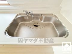 清潔感あふれるシンクで、毎日を気持ちよくスタート。