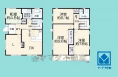 4LDK、土地面積111.34平米、建物面積103.51平米、木造2階建。2026年1月内装・外装リフォーム完工予定です。