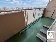 9階建て最上階。前面に視界を遮る高い建物がなく、開放的な景色が広がります。花火もご覧いただけるロケーションです。