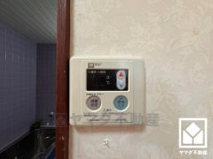 使いやすい給湯リモコンです。設定湯量になるとブザーでお知らせしてくれる、湯量お知らせ機能付き。