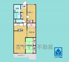 2SLDK、専有面積61.6平米、バルコニー面積7.45平米、7階建て1階部分。耐震性・耐火性の高いSRC造です。