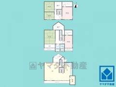 5LDK、土地面積283.27平米、建物面積255.4平米、耐震性・耐火性の高いRC造3階建。