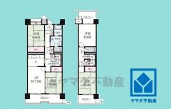 4LDK、専有面積99.69平米、バルコニー面積20.24平米。耐震性・耐火性の高いSRC造です。