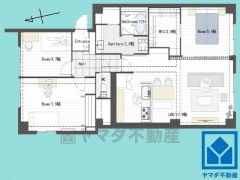 3LDK、専有面積87.25平米、バルコニー面積14.01平米、9階建て7階部分。