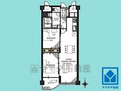 2LDK、専有面積61.73平米、バルコニー面積4.22平米、5階建て4階部分。