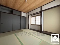 和の趣を大切にしながら、現代のライフスタイルにも調和する美しいデザインの和室。襖紙や長押がモダンな雰囲気を演出し、暮らしを心地よく彩ります。