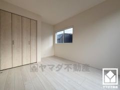 お子様のお部屋などにも丁度良い広さです。全居室にクローゼットがございますので、お部屋の広さを最大限に活用できます。