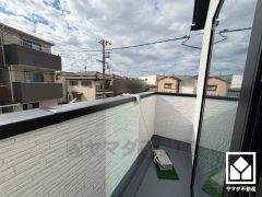 南西向きバルコニーで陽当たり、風通し良好。たっぷりの洗濯物も気持ちよく乾きます。