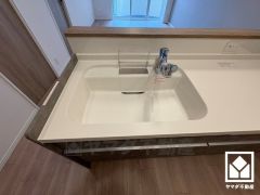 清潔感あふれるシンクで、毎日を気持ちよくスタート。