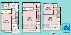 2SLDK、土地面積83.70平米、建物面積87.35平米、木造3階建。2025年9月上旬完成予定。