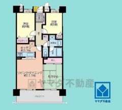 3LDK、専有面積70.74平米、バルコニー面積13.10平米、14階建て7階部分。耐震性・耐火性に優れたSRC造です。