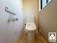 トイレが1階と2階にあるので、朝の忙しい時間にも混雑せず快適です。