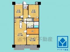 3LDK、専有面積74.11平米、バルコニー面積11.99平米、12階建て最上階。耐震性・耐火性に優れたSRC造です。