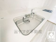 清潔感あふれるシンクで、毎日を気持ちよくスタート。