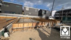 リーブルガーデン尼崎市常松3期全4棟の2号棟です。区画それぞれ間取りが違うので、ライフスタイルに合わせてご検討ください。