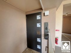 シンプルで洗練された玄関デザイン。帰るたびにホッとできる、心地よい住まいの入り口。