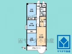 3LDK、専有面積71.88平米、バルコニー面積8.58平米、7階建て2階部分。トランクルーム2区画付き（月額各150円、合計月額300円）