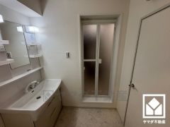 洗面ボウルが広めなので、忙しい朝でも身支度がしやすく時短になります。