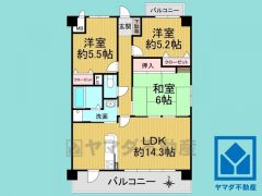 3LDK、専有面積64.49平米、5階建て4階部分。