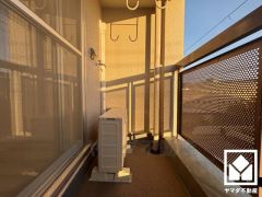 南向きバルコニーで陽当たり、風通し良好。たっぷりの洗濯物も気持ちよく乾きます。