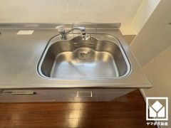 清潔感あふれるシンクで、毎日を気持ちよくスタート。