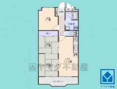 3LDK、専有面積58.19平米、7階建て3階部分。